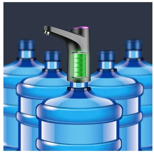 Electric Pump Bottle Gallon Water 20 Liters Premium USB Rechargeable Dispenser (2 Button)-Neverdie Store