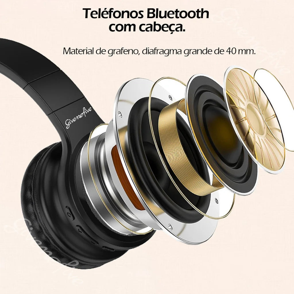 P201 Fone de ouvido sem fio com iluminação, redução de ruído, estéreo, fones de ouvido para computador, jogos, escritório,
