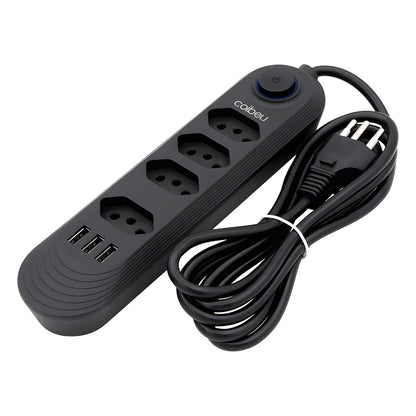 2M USB Socket Outlet, Line Filter, Plug, Extension Socket, Extensive Power Socket, Brazil Standard Retractable Socket Tower